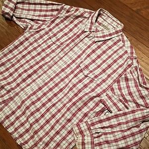 Paperdenim pinkplaid  collard long sleeve